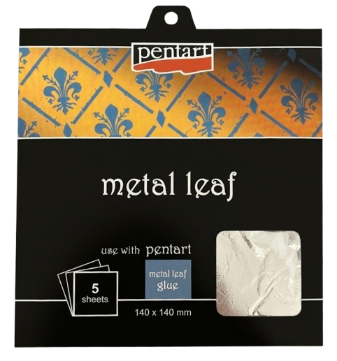 Pentart Metal Leaf Booklet 14 x 14 cm - 5 Blatt - Silber