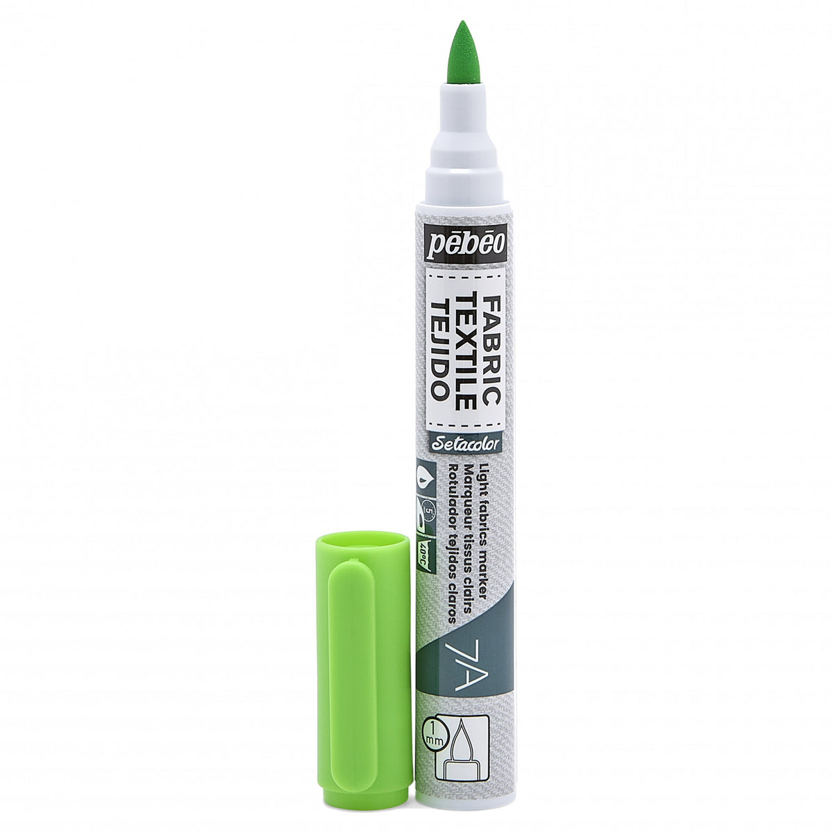 Pebeo Setacolor Light Fabric Marker 7A - 17 - Fluoreszierend Grün