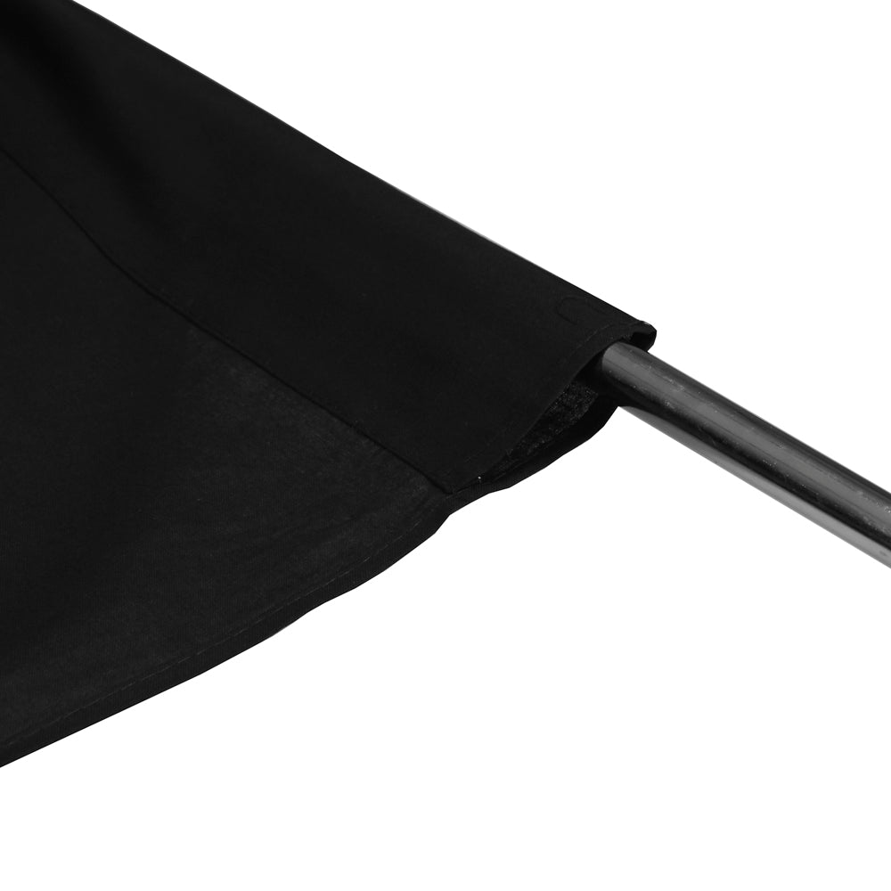 Falcon Eyes Hintergrund Stoff 1,5 x 2,8m Schwarz — 2