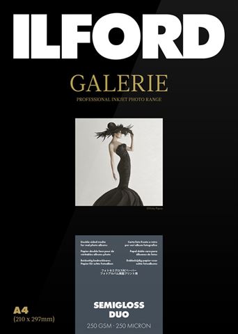 Ilford Fotopapier Galerie Semigloss Duo 250g A3+ 25 Blatt