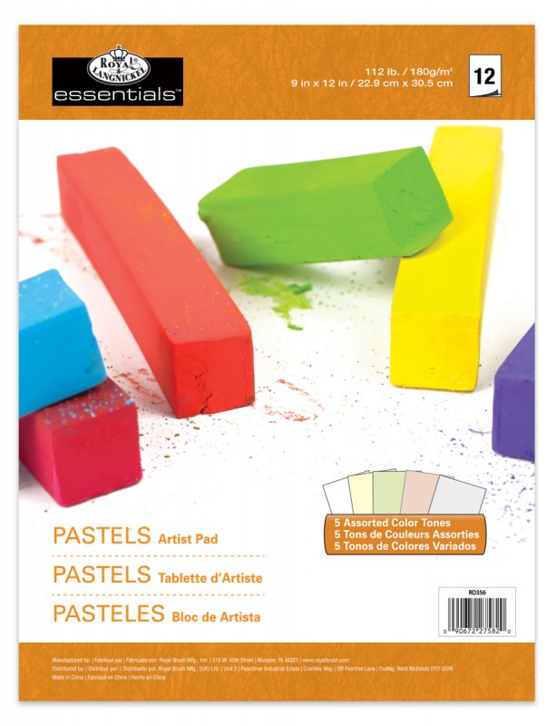 Royal & Langnickel Pastel 5 Colour Artist Pad A4 - 12 Blatt