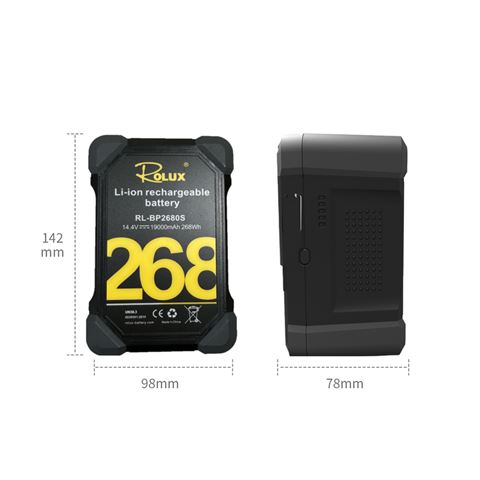 Rolux Smart V-Mount Akku RL-BP2680S 268Wh 14,4V 19000mAh — 2