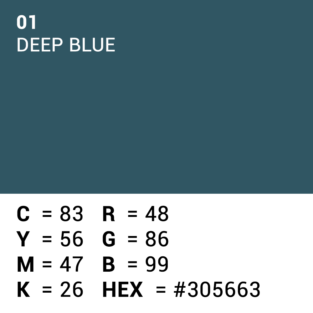 Superior Hintergrund Papier 01 Deep Blue 1,35 x 11m — 5