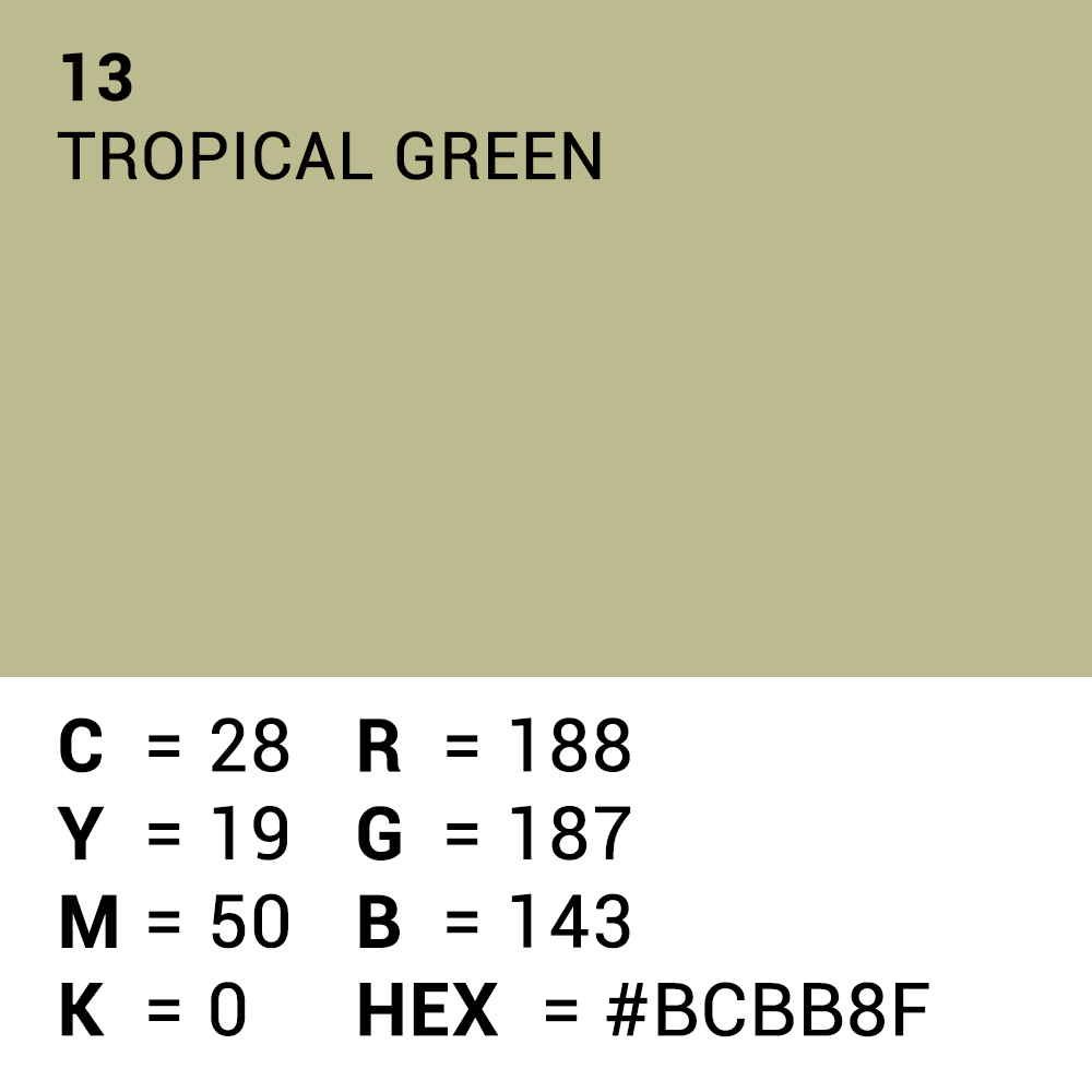 Superior Hintergrund Papier 13 Tropical Green 1,35 x 11m — 5