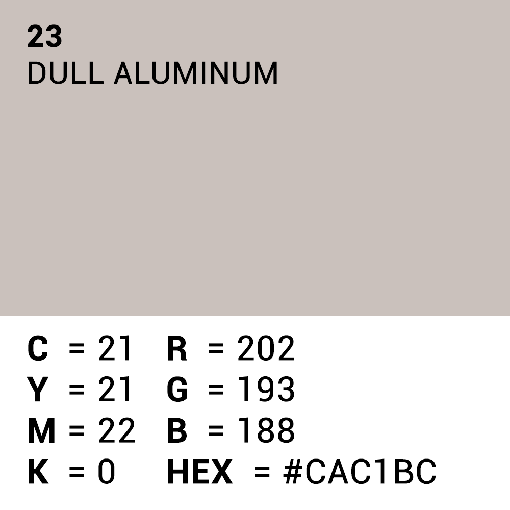 Superior Hintergrund Papier 23 Dull Aluminum 1,35 x 11m — 5