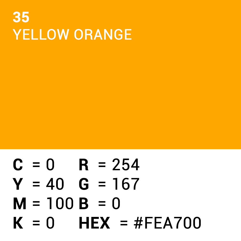 Superior Hintergrund Papier 35 Yellow-Orange 1,35 x 11m — 5