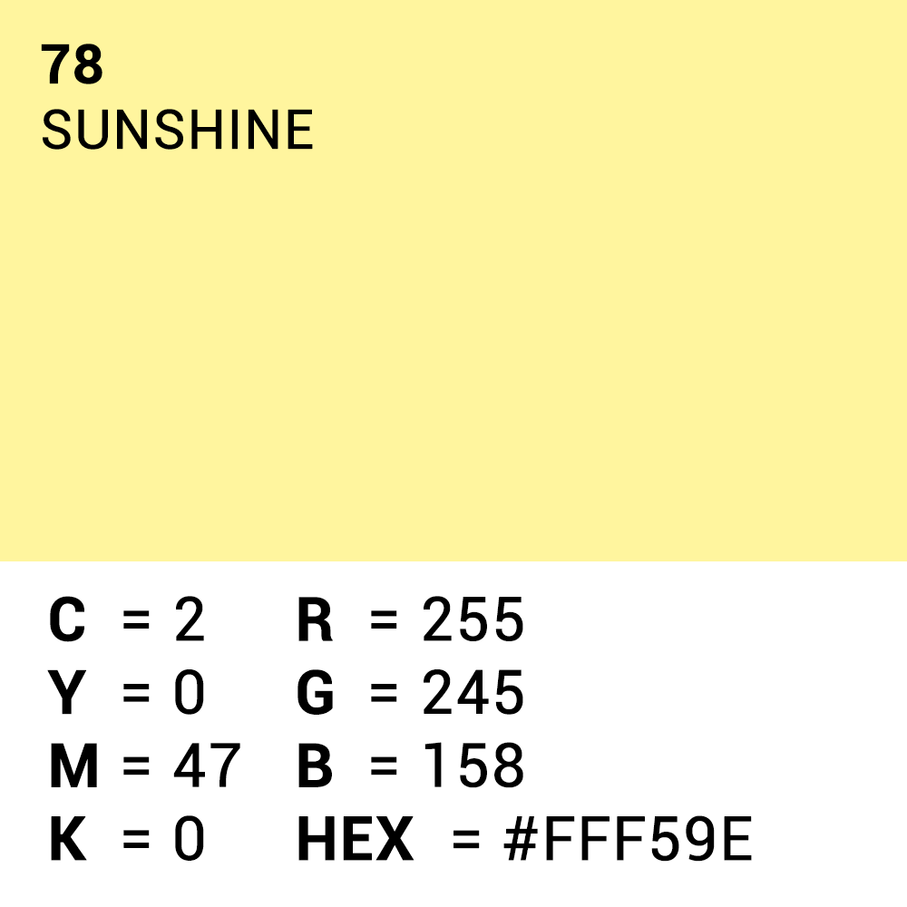 Superior Hintergrund Papier 78 Sunshine 1,35 x 11m — 5
