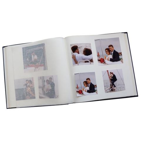 Zep Foto Album OB313130 Cotton Con Velina Blue mit 30 Seiten 31x31 cm — 5