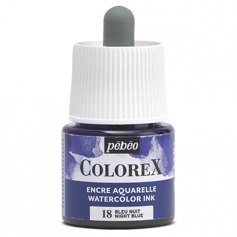 Pebeo Colorex Aquarelltinte 45 ml - 18 - Nachtblauw