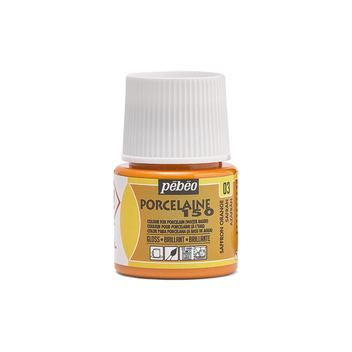 Pebeo Porcelaine 150 Porzellanfarbe 45 ml - 03 - Safran