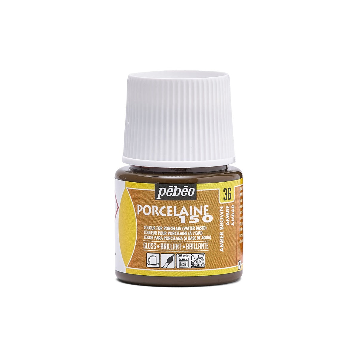 Pebeo Porcelaine 150 Porzellanfarbe 45 ml - 36 - Amber