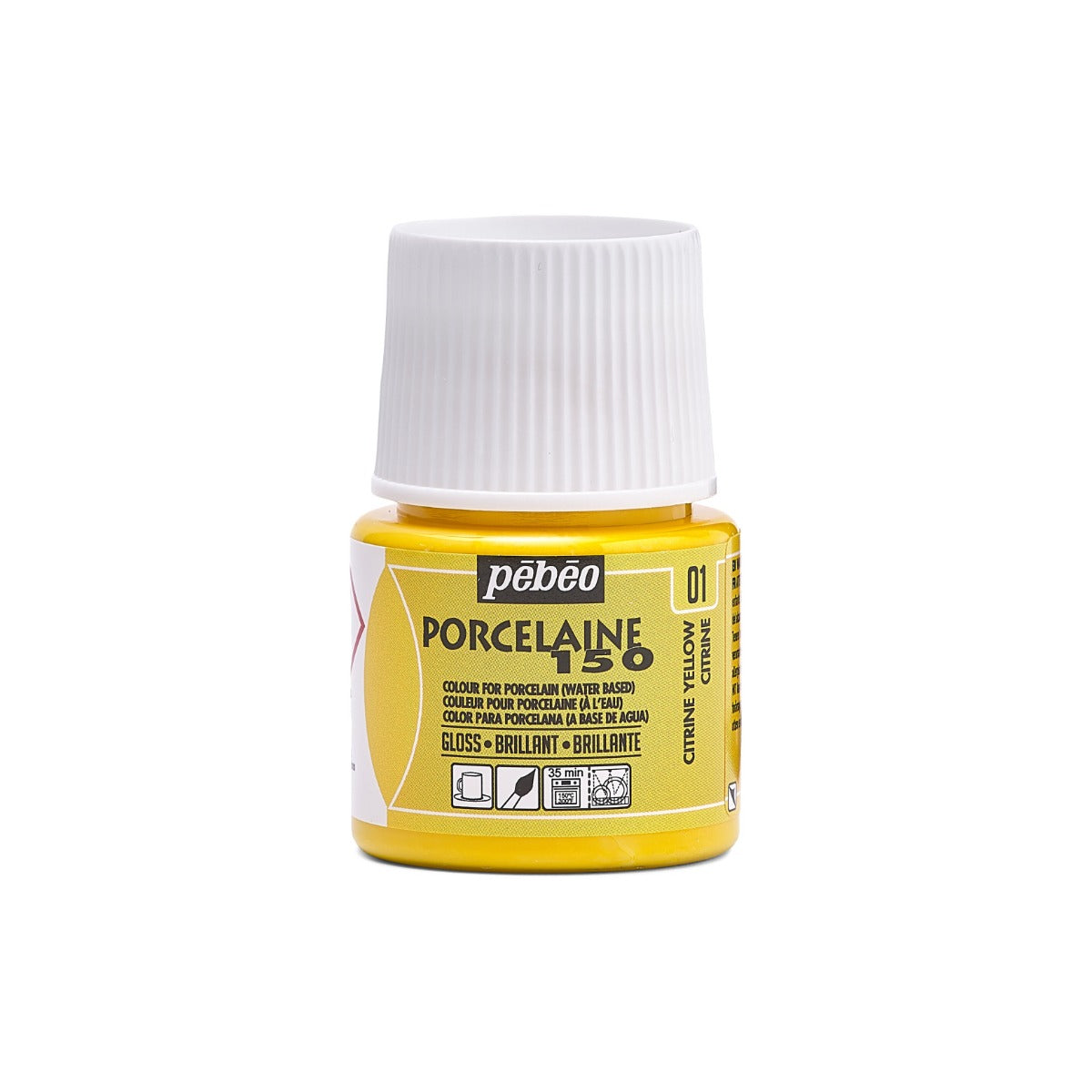 Pebeo Porcelaine 150 Porzellanfarbe 45 ml - 01 - Citrine