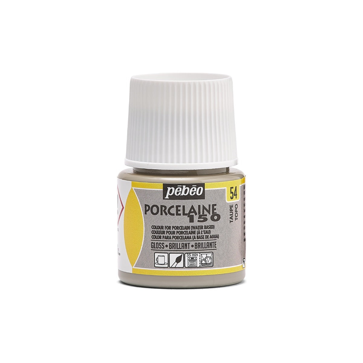 Pebeo Porcelaine 150 Porzellanfarbe 45 ml - 54 - Taupe
