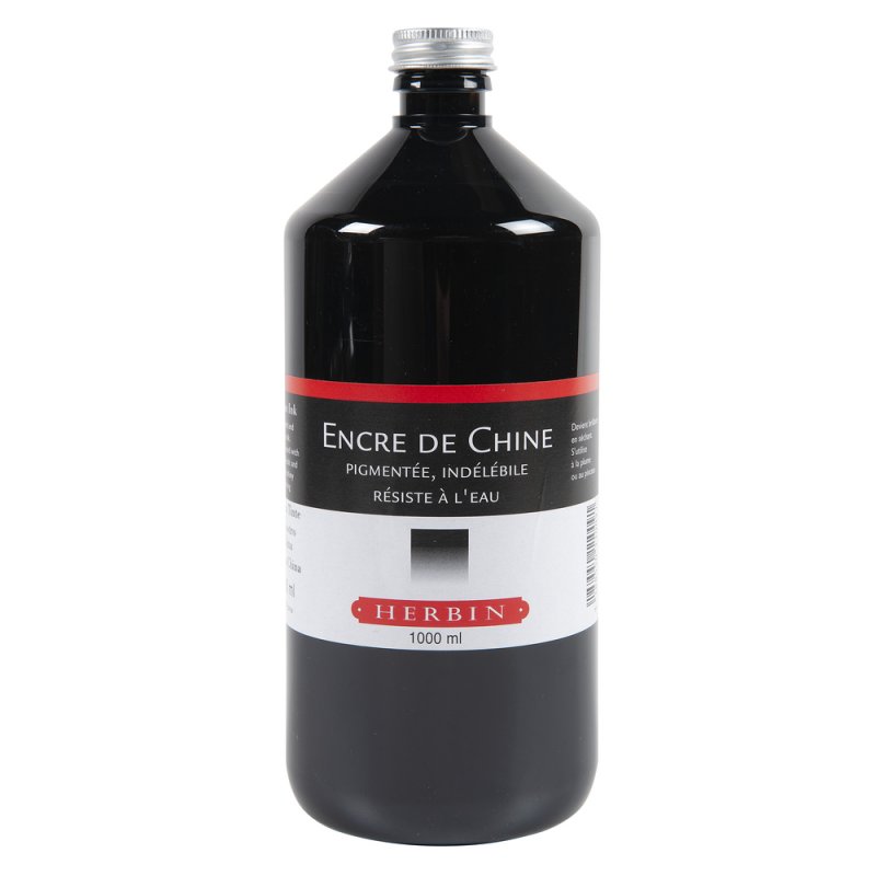 Herbin Schwarze Tusche - 1 l