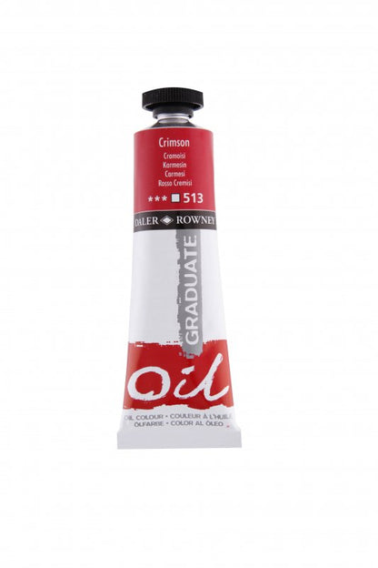 Daler-Rowney Graduate Ölfarbe 38 ml - Karmijnrode