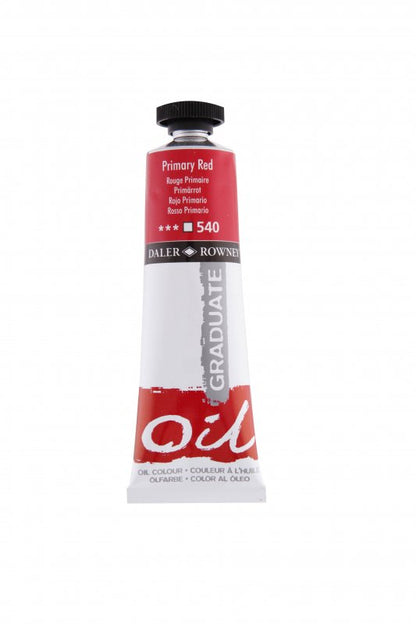 Daler-Rowney Graduate Ölfarbe 38 ml - Primärrot