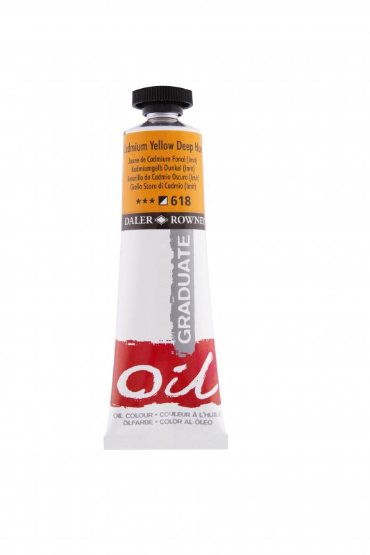 Daler-Rowney Graduate Ölfarbe 38 ml - 618 - Kadmiumgelb Diep (Tint)