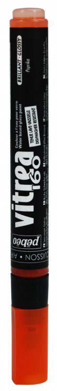 Pebeo Vitrea 160 Transparente Marker Glanzend - Glanzend Paprika