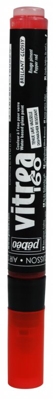 Pebeo Vitrea 160 Transparente Marker Glanzend - Glanzend Rode Peper