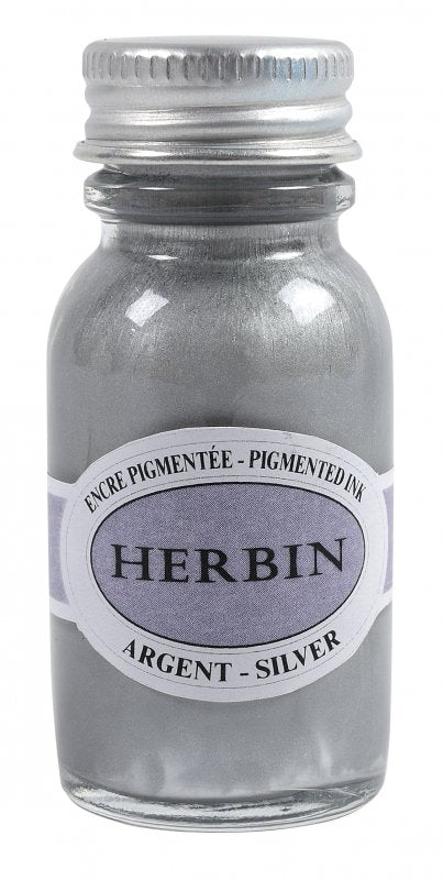 Herbin Pigmented Ink 15 ml - Silber