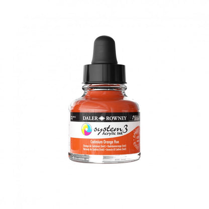 Daler-Rowney System3 Acrylic Ink 29.5 ml - Cadmium Orange Hue