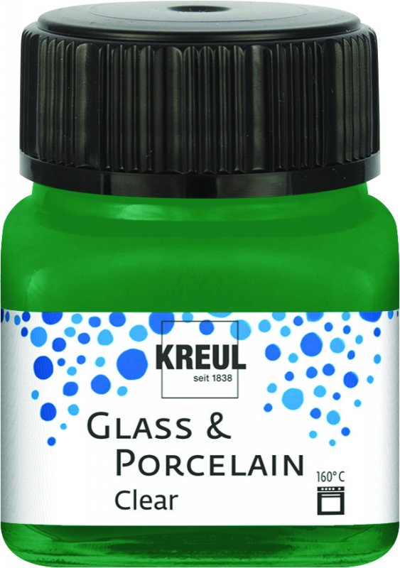 Kreul Glass & Porcelain Clear 20 ml - Dunkelgrün