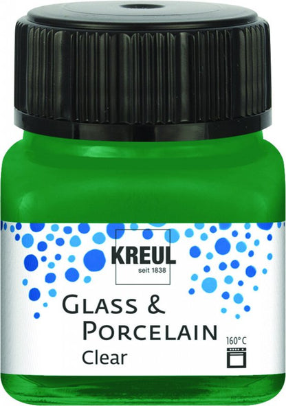 Kreul Glass & Porcelain Clear 20 ml - Dunkelgrün