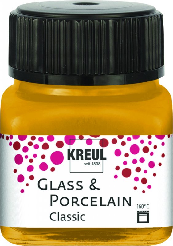 Kreul Glas- und Porzellanfarbe Classic 20 ml - Metallic Gold