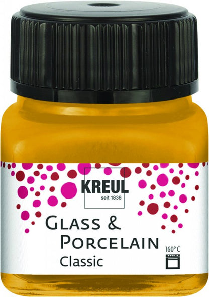 Kreul Glas- und Porzellanfarbe Classic 20 ml - Metallic Gold