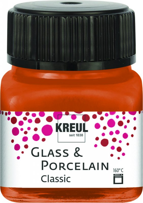 Kreul Glas- und Porzellanfarbe Classic 20 ml - Metallic Kupfer