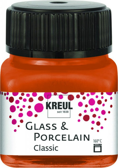 Kreul Glas- und Porzellanfarbe Classic 20 ml - Metallic Kupfer