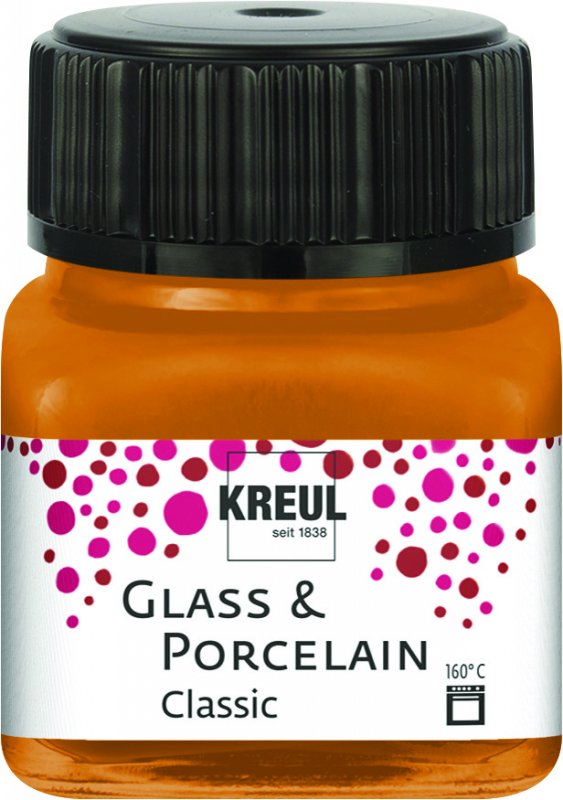 Kreul Glas- und Porzellanfarbe Classic 20 ml - Metallic Goudbrons