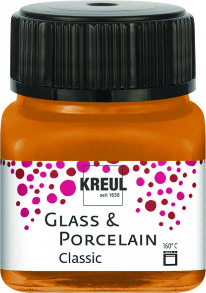 Kreul Glas- und Porzellanfarbe Classic 20 ml - Metallic Goudbrons