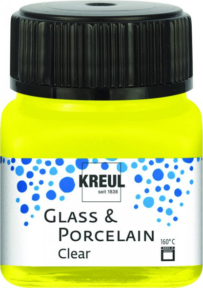 Kreul Glass & Porcelain Clear 20 ml - Gelb