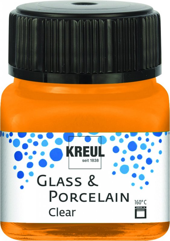 Kreul Glass & Porcelain Clear 20 ml - Orange