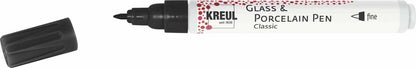 Kreul Glass & Porcelain Porseleinstift Classic - Schwarz - fine