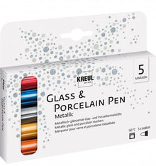 Kreul Glas- & Porzellanstifte Sets - Metallic Set 5
