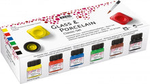 Kreul Glas- und Porzellanfarbe Sets 6 x 20 ml - Classic - Deckende Farben