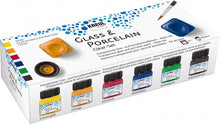 Kreul Glas- und Porzellanfarbe Sets 6 x 20 ml - Clear - Transparente Farben