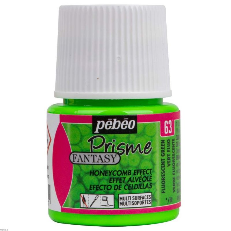 Pebeo Fantasy Prisme Effektfarbe 45 ml - Fluoreszierend Grün