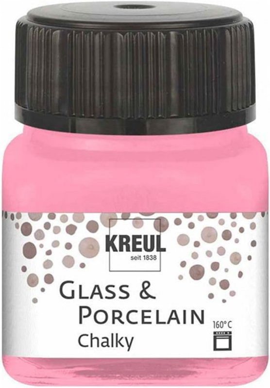 Kreul Glas- und Porzellanfarbe Chalky 20 ml - Candy Rose