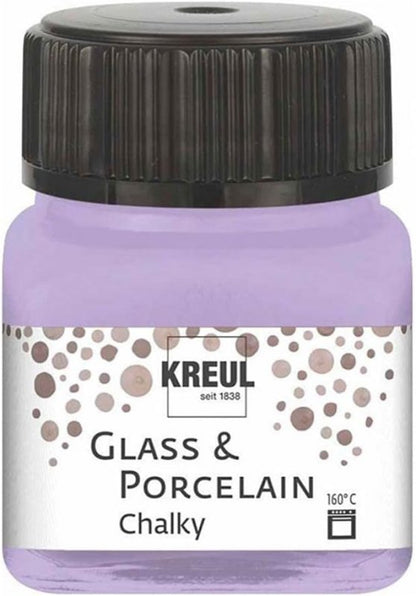 Kreul Glas- und Porzellanfarbe Chalky 20 ml - Sweet Lavender