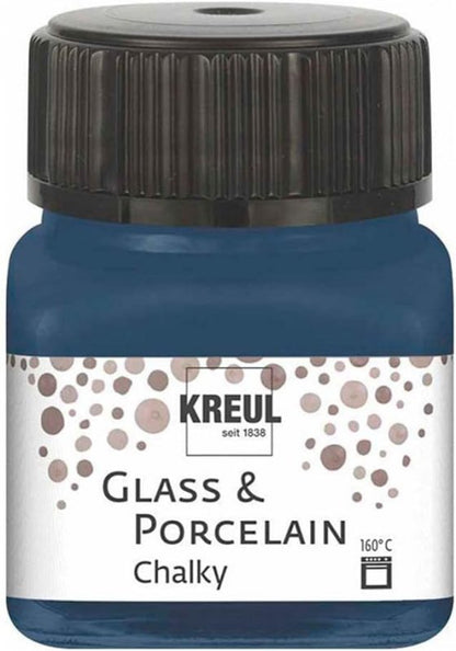 Kreul Glas- und Porzellanfarbe Chalky 20 ml - Navy Blue