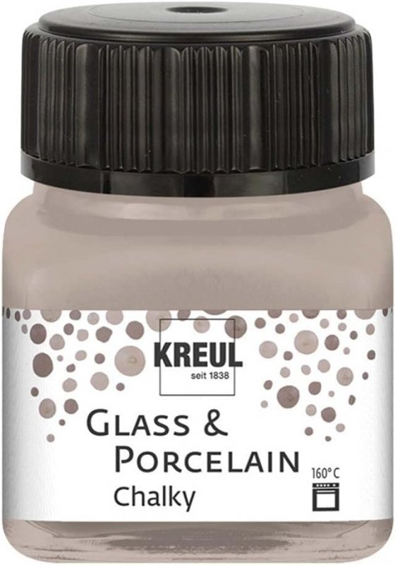 Kreul Glas- und Porzellanfarbe Chalky 20 ml - Noble Nougat