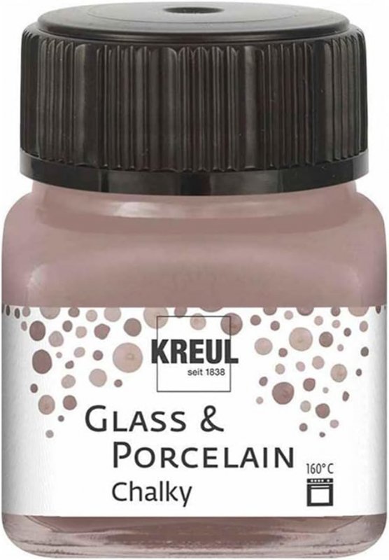 Kreul Glas- und Porzellanfarbe Chalky 20 ml - Mild Mocca