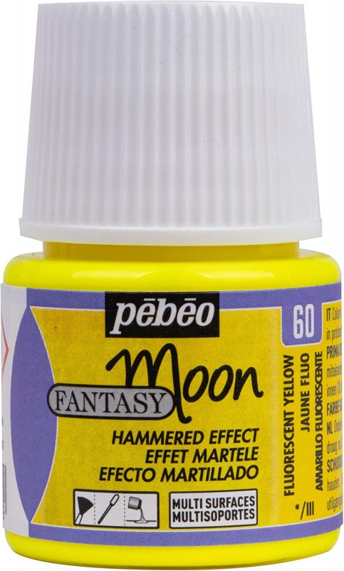 Pebeo Fantasy Moon Effektfarbe 45 ml - Fluoreszierend Yellow