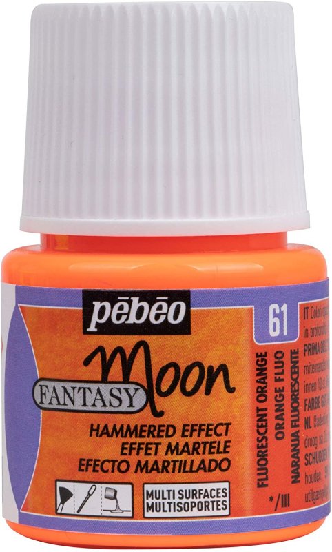 Pebeo Fantasy Moon Effektfarbe 45 ml - Fluoreszierend Orange