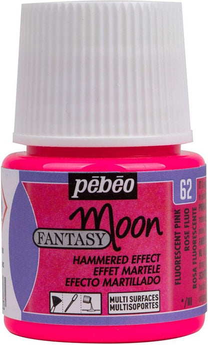 Pebeo Fantasy Moon Effektfarbe 45 ml - Fluoreszierend Rose