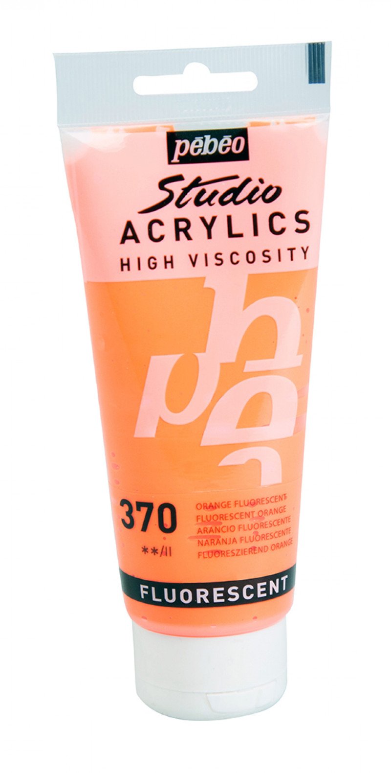 Pebeo Studio Acrylfarbe 100 ml - 370 - Fluoreszierend Orange