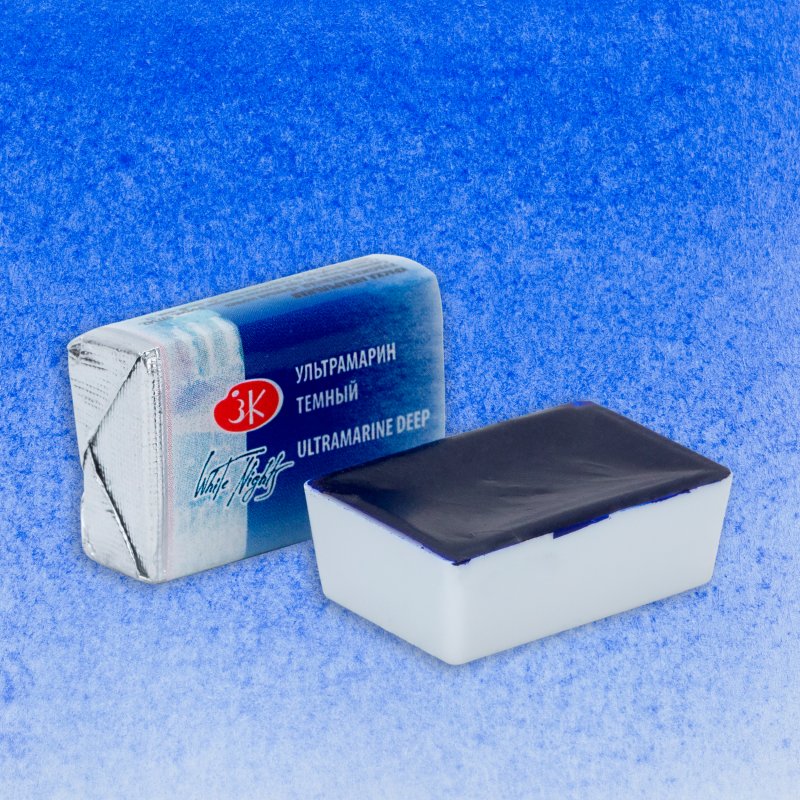 White Nights Watercolour Pan 2.5 ml - Kleuren N-Z - Ultramarine Dark